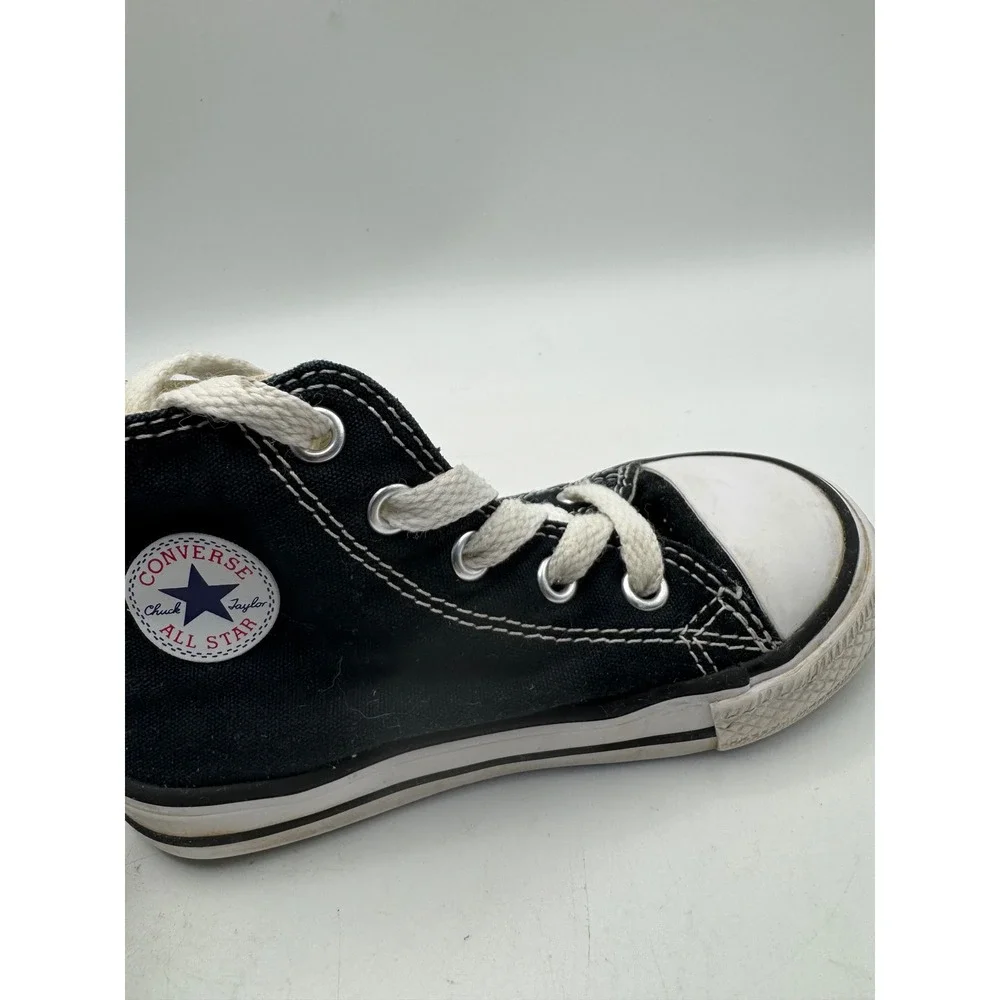 Converse Chuck Taylor All Star High Top Kids Shoes Black White Size 7 Toddler